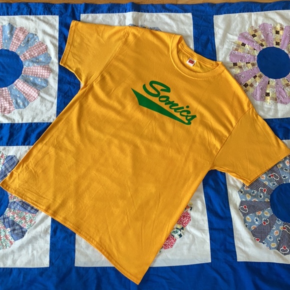 Vintage 70s Seattle Sonics Logo T-shirt XL - Picture 5 of 9